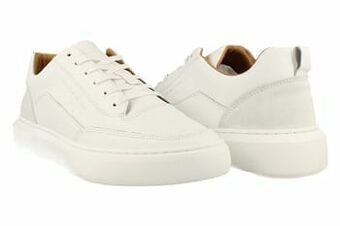 Berca Shoes 727 Cycleur De Luxe Sneaker Laag Heren Albufeira Volledig Leder Trend Complete White - Wit aanbieding