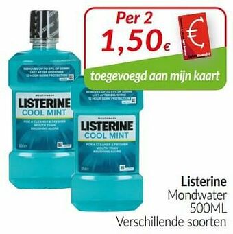 Intermarché Listerine mondwater aanbieding