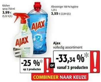 Colruyt Ajax volledig assortiment aanbieding