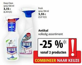 Colruyt Antikal volledig assortiment aanbieding