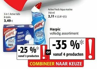 Colruyt Harpic volledig assortiment aanbieding