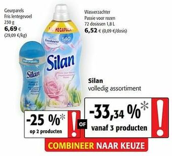 Colruyt Silan volledig assortiment aanbieding