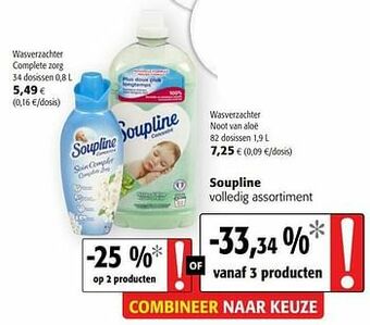 Colruyt Soupline volledig assortiment aanbieding