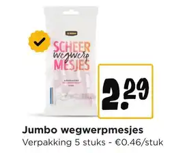 Jumbo Jumbo wegwerpmesjes aanbieding