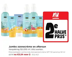Jumbo Jumbo zonnecrème en aftersun aanbieding