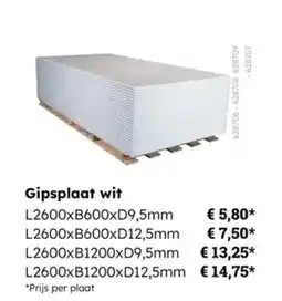 Multi bazar Gipsplaat wit aanbieding
