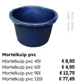Multi bazar Mortelkuip pvc aanbieding