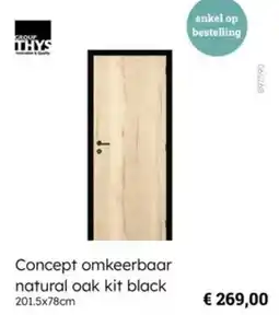 Multi bazar Concept omkeerbaar natural oak kit black aanbieding