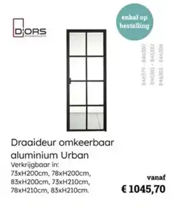 Multi bazar Draaideur omkeerbaar aluminium urban aanbieding