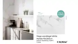 Multi bazar Mega wandtegel white marble aanbieding