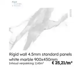 Multi bazar Rigid wall standard panels white marble aanbieding