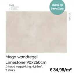 Multi bazar Mega wandtegel limestone aanbieding
