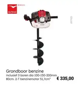 Multi bazar Grondboor benzine aanbieding