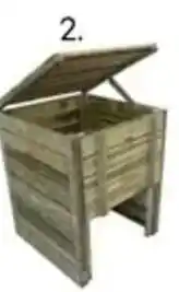Multi bazar Solid compostbak met deksel aanbieding