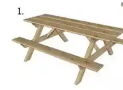 Multi bazar Solid picknicktafel rechte hoeken aanbieding