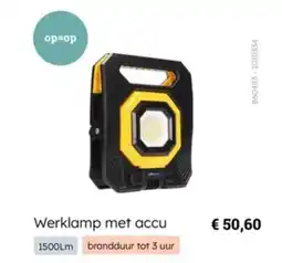 Multi bazar Werklamp met accu aanbieding