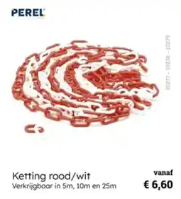Multi bazar Ketting rood / wit aanbieding