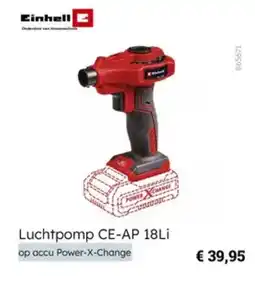Multi bazar Luchtpomp ce-ap 18li aanbieding