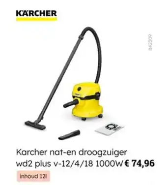 Karcher nat-en droogzuiger