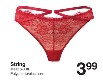 Zeeman String S-XXL aanbieding