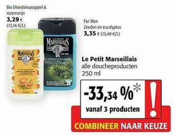 Colruyt Le petit marseillais alle doucheproducten aanbieding