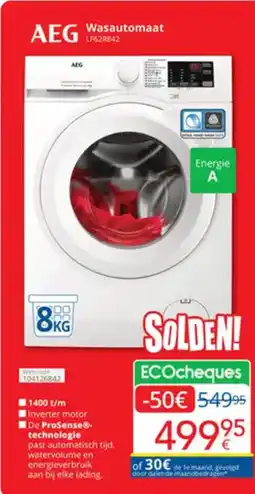 Eldi AEG Wasautomaat LF62R842 aanbieding