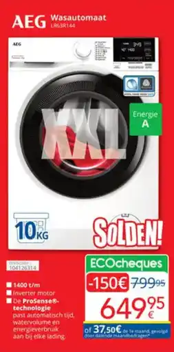 Eldi AEG Wasautomaat LR63R144 aanbieding
