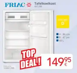 Eldi Friac Tafelkoelkast KK1200 aanbieding