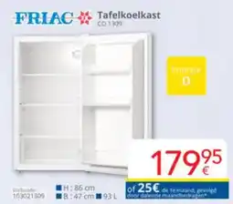 Eldi Friac tafelkoelkast CO 1309 aanbieding