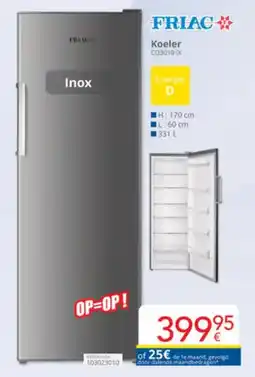 Eldi Friac Koeler CO3010 IX aanbieding
