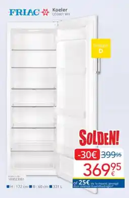 Eldi Friac koeler CO3001 WH aanbieding