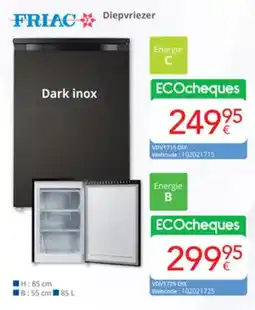 Eldi Friac Diepvriezer aanbieding