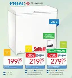 Eldi Friac diepvriezer aanbieding