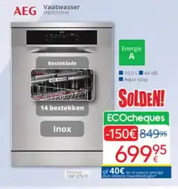 Eldi AEG Vaatwasser FF876707PM aanbieding