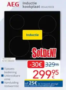 Eldi AEG Inductie kookplaat 18564200CB aanbieding