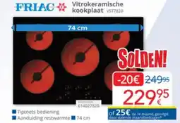 Eldi Friac Vitrokeramische kookplaat VST7820 aanbieding