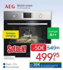 Eldi AEG Multi oven OUSPB40WSM aanbieding