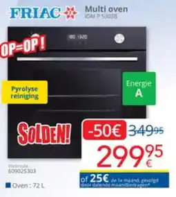 Eldi Friac multi oven IOM P 53038 aanbieding