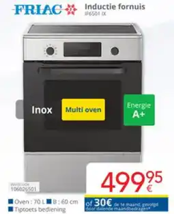 Eldi Friac inductie fornuis IF6501 IX aanbieding