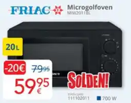Eldi Friac Microgolfoven MIW2011BL aanbieding