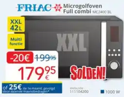 Eldi Friac Microgolfoven Full Combi MC2400 BL aanbieding