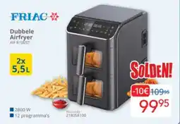 Eldi Friac Dubbele Airfryer AIF 8100ST aanbieding