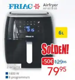 Eldi Friac Airfryer AIF 6018 GS aanbieding