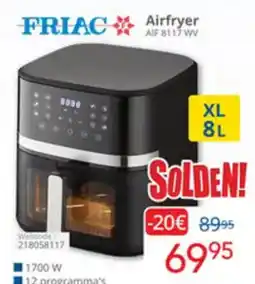 Eldi Friac Airfryer AIF 8117 WW aanbieding