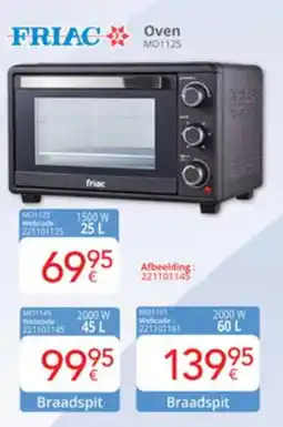 Eldi Friac oven MO1125 aanbieding