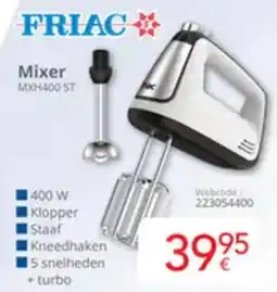 Eldi Friac Mixer MXH400 ST aanbieding