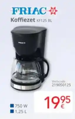 Eldi Friac Koffiezet KF125 BL aanbieding