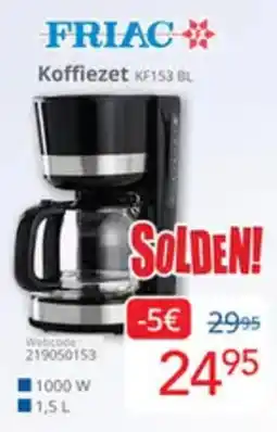 Eldi Friac Koffiezet KF153 BL aanbieding