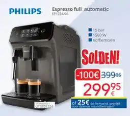 Eldi Philips Espresso full automatic EP1224/00 aanbieding