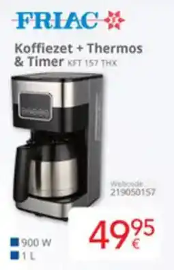 Eldi Friac Koffiezet + Thermos & Timer KFT 157 THX aanbieding